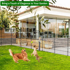 12 Panel No Dig Decorative Garden Fence
