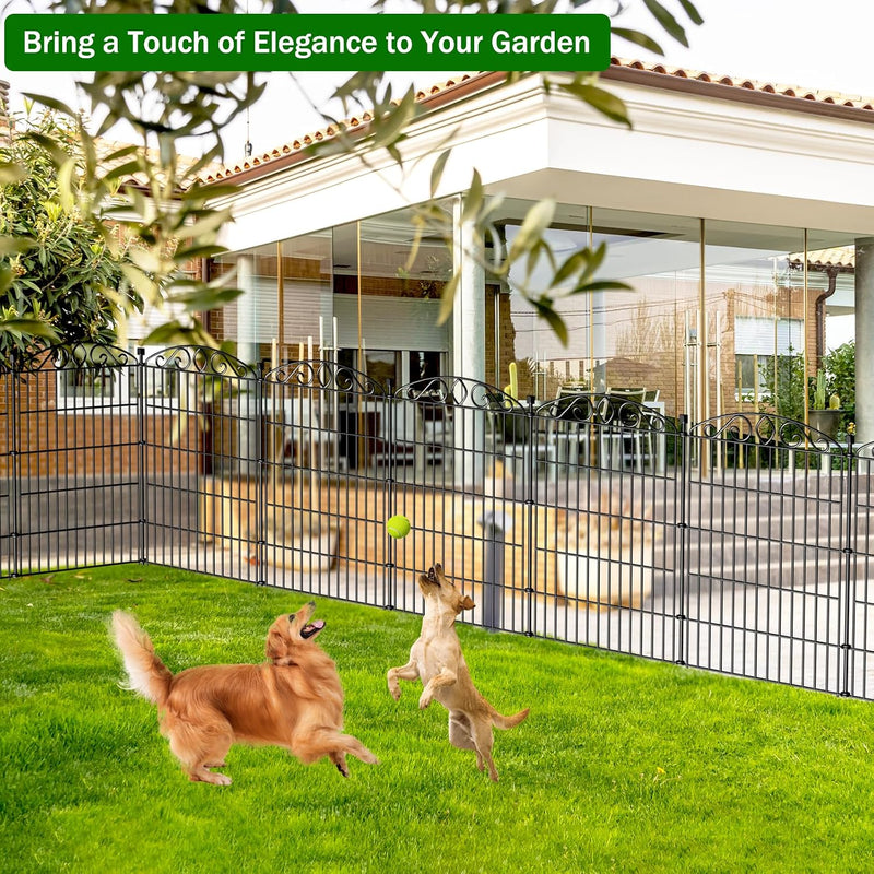 12 Panel No Dig Decorative Garden Fence