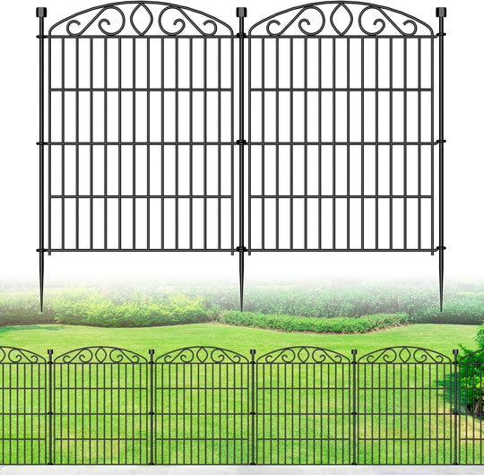 12 Panel No Dig Decorative Garden Fence