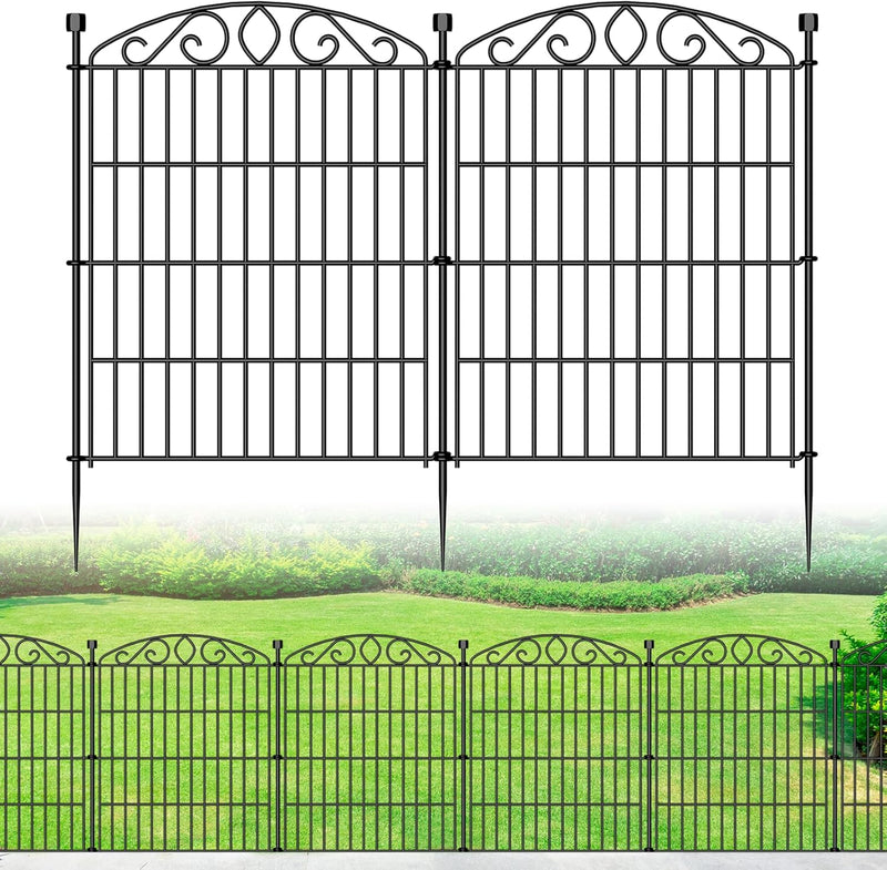 12 Panel No Dig Decorative Garden Fence