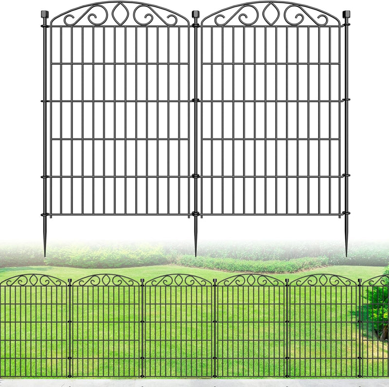 12 Panel No Dig Decorative Garden Fence