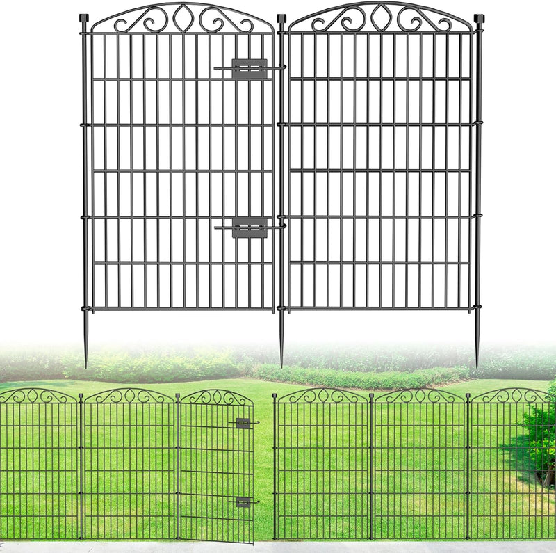 12 Panel No Dig Decorative Garden Fence