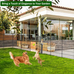 12 Panel No Dig Decorative Garden Fence