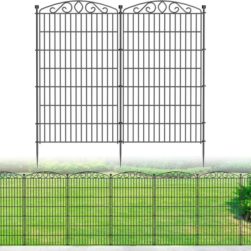 12 Panel No Dig Decorative Garden Fence