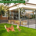 12 Panel No Dig Decorative Garden Fence