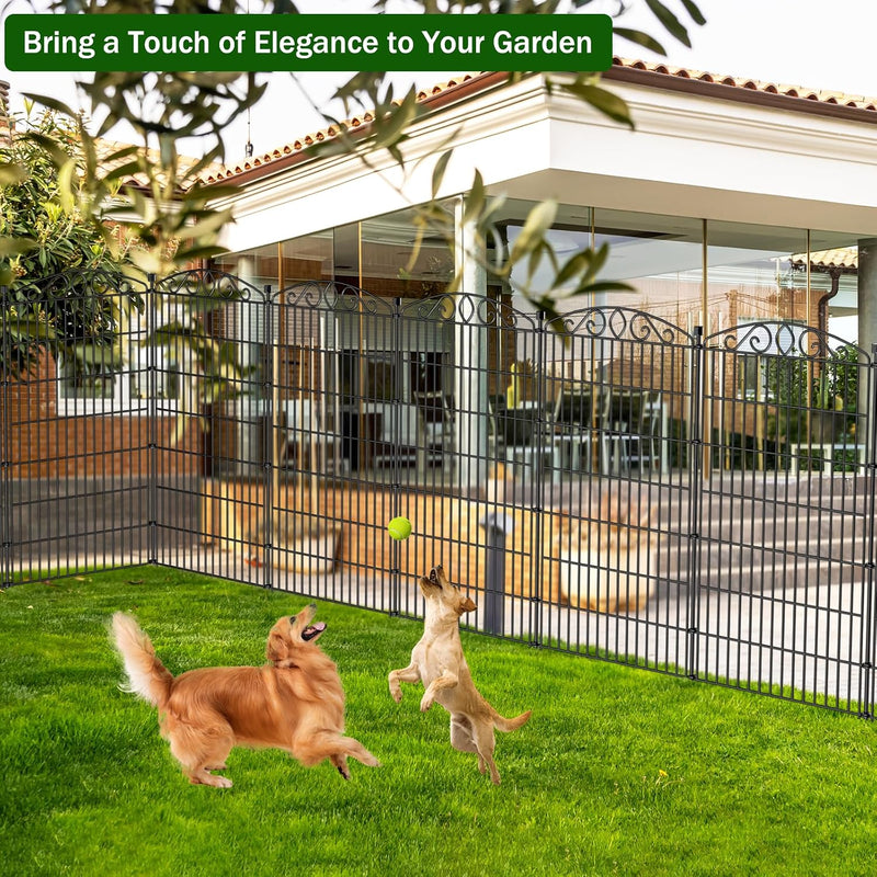 12 Panel No Dig Decorative Garden Fence