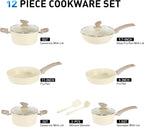 12 Pieces Nonstick Pots and Pans Set Cookware