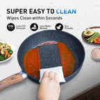 12 Pieces Nonstick Pots and Pans Set Cookware
