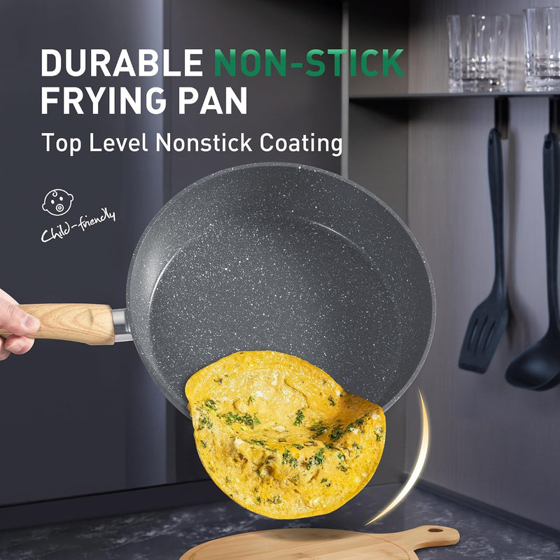12 Pieces Nonstick Pots and Pans Set Cookware