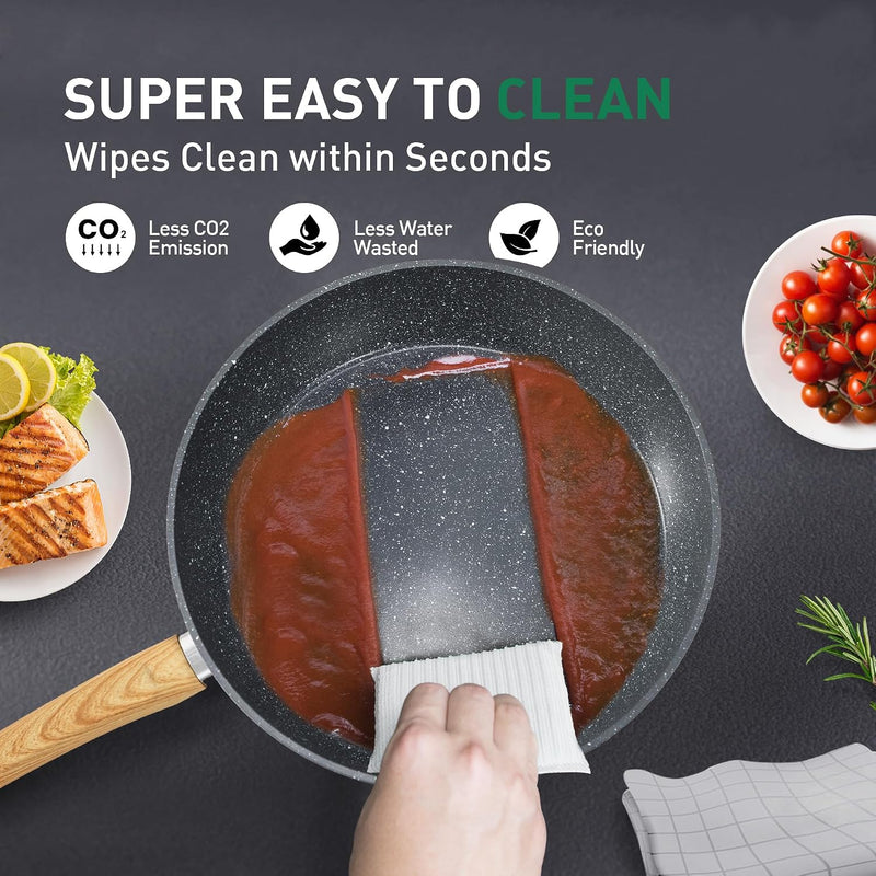 12 Pieces Nonstick Pots and Pans Set Cookware