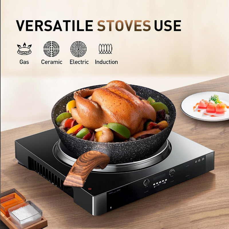12 Pieces Nonstick Pots and Pans Set Cookware
