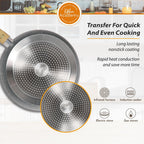 12 Pieces Nonstick Pots and Pans Set Cookware