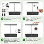 12-Pod Indoor Hydroponic Growing System with 20W Full