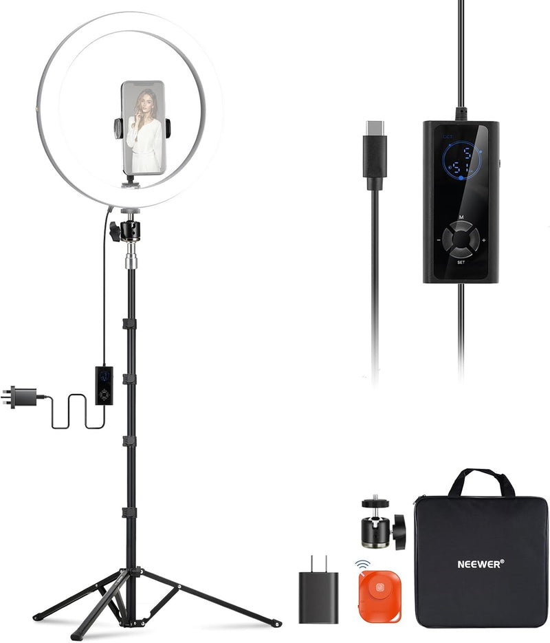 12" Ring Light with Stand Tripod
