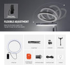 12" Ring Light with Stand Tripod