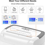 12-Sheet Cross Cut Paper Shredder Home