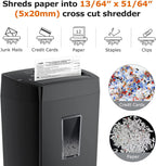 12-Sheet Cross Cut Paper Shredder Home