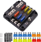 12-Way Blade Fuse Block W Negative Bus Atc