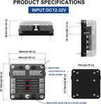 12-Way Blade Fuse Block W Negative Bus Atc