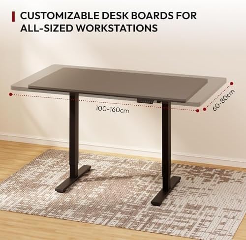 120 X 60CM Electric Standing Desk One Piece