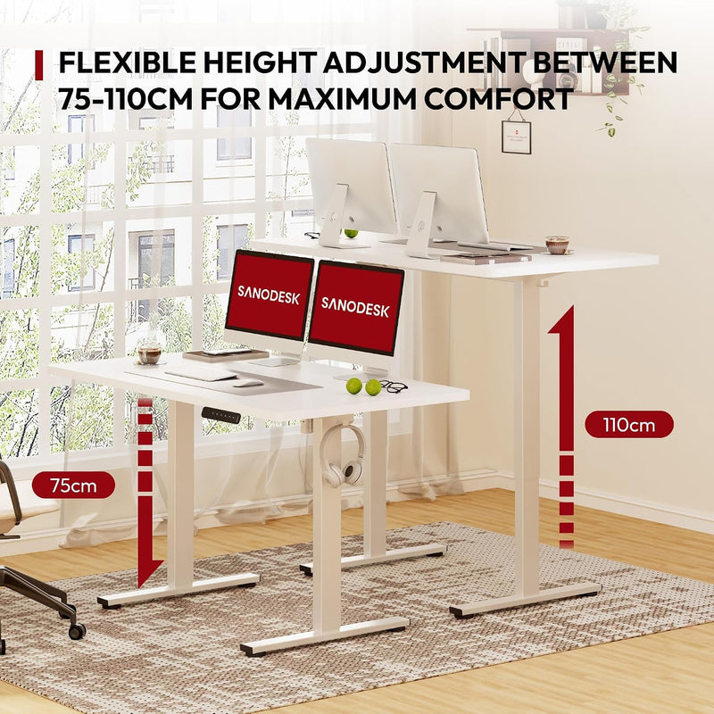 120 X 60CM Electric Standing Desk One Piece