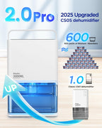 1200ML Electric Dehumidifier with Ultra Quiet Auto Shut