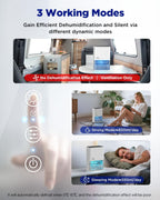 1200ML Electric Dehumidifier with Ultra Quiet Auto Shut