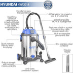1200W 25L Wet Dry Vacuum Cleaner 3-In-1 Blow