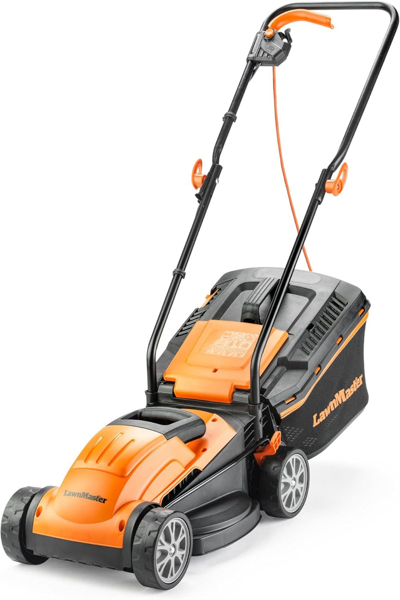 1200W 32CM Electric Lawnmower with Rear Roller Corded