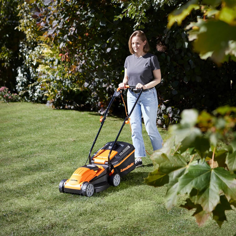 1200W 32CM Electric Lawnmower with Rear Roller Corded