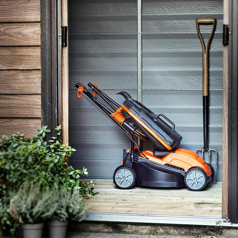 1200W 32CM Electric Lawnmower with Rear Roller Corded