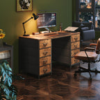 120CM Computer Desk with 8 Drawers Home Office