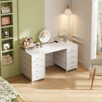 120CM Computer Desk with 8 Drawers Home Office
