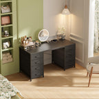 120CM Computer Desk with 8 Drawers Home Office