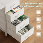 120CM Computer Desk with 8 Drawers Home Office