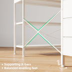 120CM Corner Desk with Drawers Reversible L Shaped
