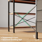 120CM Corner Desk with Drawers Reversible L Shaped