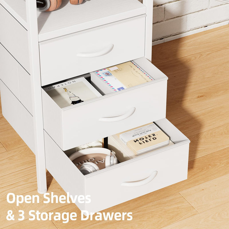 120CM Corner Desk with Drawers Reversible L Shaped