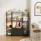 120W X142h Cm Triple Book Shelf 4 Tier