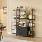 120W X142h Cm Triple Book Shelf 4 Tier