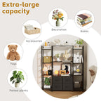 120W X142h Cm Triple Book Shelf 4 Tier