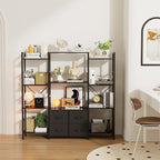 120W X142h Cm Triple Book Shelf 4 Tier
