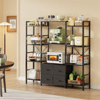 120W X142h Cm Triple Book Shelf 4 Tier