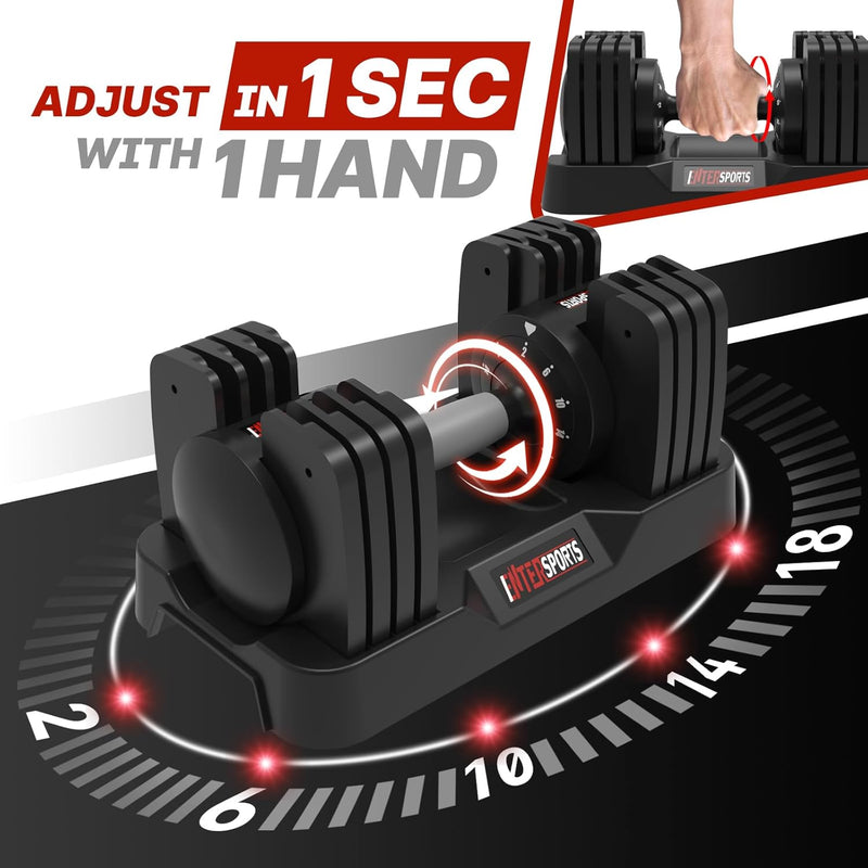 12KG 18KG 27KG Adjustable Dumbbells Dumbbell Set