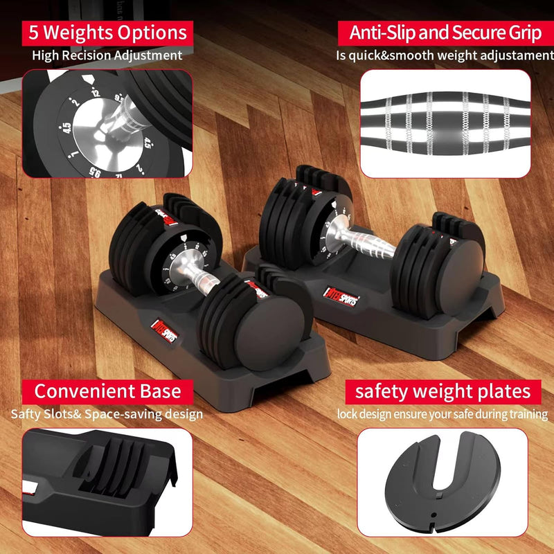 12KG 18KG 27KG Adjustable Dumbbells Dumbbell Set