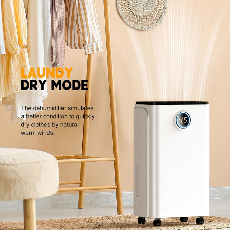 12L Day Dehumidifier for Home Smart Humidity Control