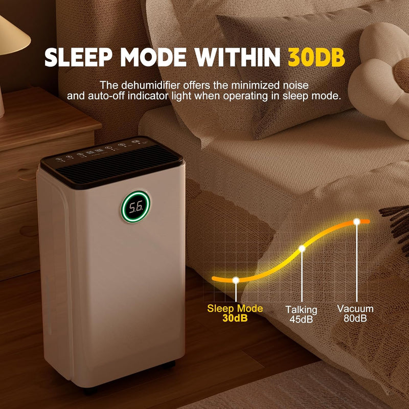 12L Day Dehumidifier for Home Smart Humidity Control