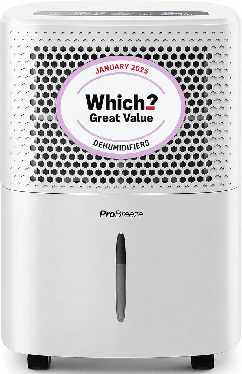 12L Day Dehumidifier with Automatic Humidity Sensor Display