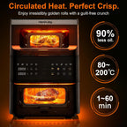 12L Double Stack Air Fryer with Viewing Window