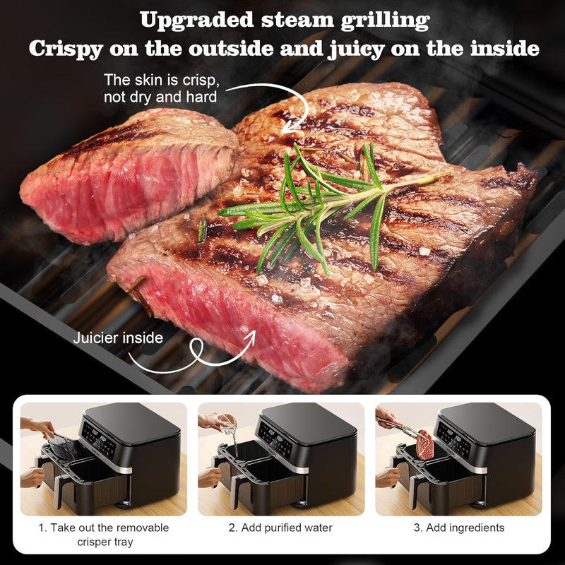 12L Double Stack Air Fryer with Viewing Window